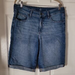 Blue Denim Bermuda Shorts